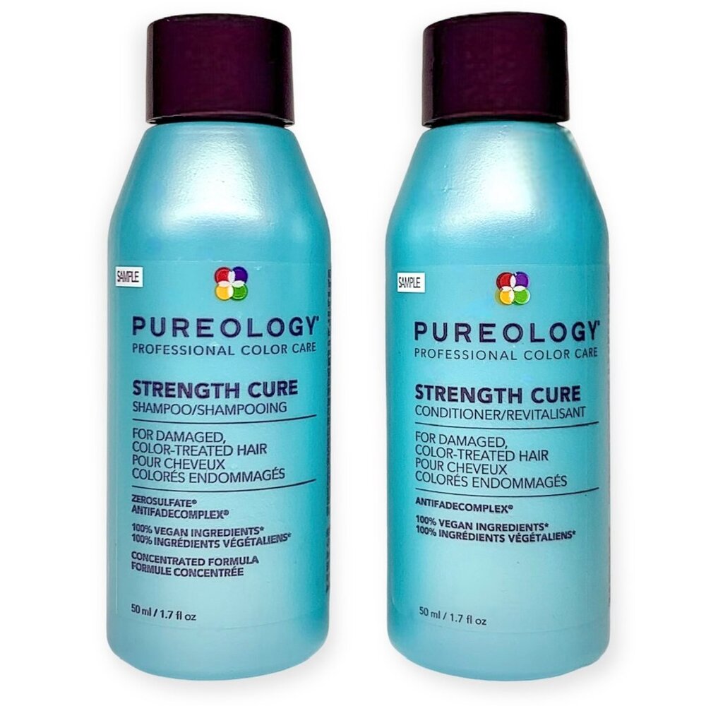 Pureology—Strength Cure Shampoo & Conditioner Sample Set (50mL ea) *New*